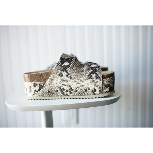 Free People Rule Breaker Platform Sandals Python 39 - Picture 4 of 5